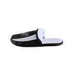 FOCO Las Vegas Raiders NFL Mens Sherpa Slide Slippers - M