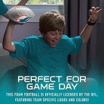 Franklin Sports NFL Miami Dolphins Football - Kids Foam Football - Soft Junior Size 8.5" Ball with 3D Logos - Perfect for Gameday + Tailgates