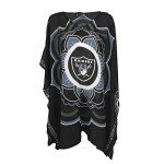 Littlearth Las Vegas Raiders NFL Sheer Caftan with Flower Design