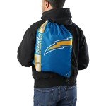 FOCO Los Angeles Chargers NFL Big Logo Drawstring Backpack
