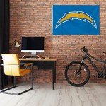 Rico Industries NFL Los Angeles Chargers 3-Foot by 5-Foot Single Sided Banner Flag with Grommets
