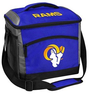 Rawlings NFL Soft-Sided Insulated Cooler Bag, 24-Can Capacity, Los Angeles Rams