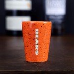 Rico Industries NFL Football Chicago Bears 2oz Ceramic Shot Glass for Fans, Laser Engraved In Team Color Single Shot Glass