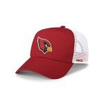 FOCO Men's Arizona Cardinals Cap NFL Logo Mesh Trucker RF Hat, Team Color