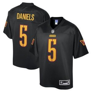 Men's Jayden Daniels Black Washington Commanders Pro Line Jersey