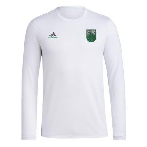 adidas Men's Long Sleeve Pre-Game T-Shirt, White/Austin Fc, Medium