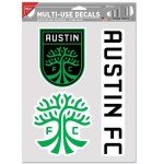 Wincraft MLS Austin FC Decal Multi Use Fan 3 Pack, Team Colors, One Size
