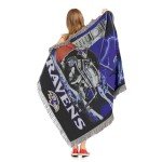 Northwest NFL Baltimore Ravens Unisex-Adult Woven Tapestry Throw Blanket, 48" x 60", Home Field Advantage