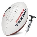 Franklin Sports NFL Houston Texans Autograph Football - Official Size White Panel Souvenir Football for Autographs + Signatures - NFL Team Fan Shop Memorabilia Football for Display
