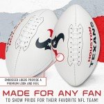 Franklin Sports NFL Houston Texans Autograph Football - Official Size White Panel Souvenir Football for Autographs + Signatures - NFL Team Fan Shop Memorabilia Football for Display
