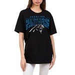 Junk Food Clothing x NFL - Carolina Panthers - Bold Logo - Unisex Adult Short Sleeve Fan T-Shirt for Men and Women - Size XX-Large
