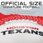 Franklin Sports NFL Houston Texans Autograph Football - Official Size White Panel Souvenir Football for Autographs + Signatures - NFL Team Fan Shop Memorabilia Football for Display