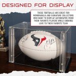 Franklin Sports NFL Houston Texans Autograph Football - Official Size White Panel Souvenir Football for Autographs + Signatures - NFL Team Fan Shop Memorabilia Football for Display