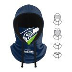 FOCO Seattle Seahawks NFL Drawstring Hooded Gaiter