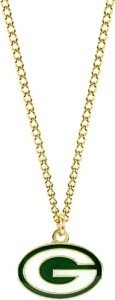 Aminco NFL Green Bay Packers Gold Team Logo Pendant Necklace