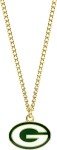 Aminco NFL Green Bay Packers Gold Team Logo Pendant Necklace
