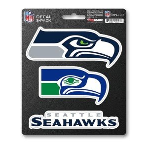 Fanmats NFL Seattle Seahawks Team Decal, 3-Pack Green, Standard
