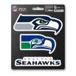 Fanmats NFL Seattle Seahawks Team Decal, 3-Pack Green, Standard