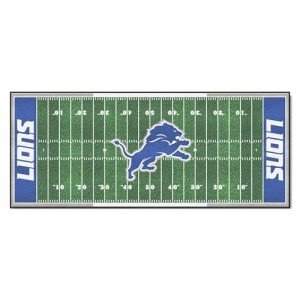 FANMATS 7351 Detroit Lions Field Runner Rug - 30in. x 72in.