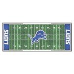 FANMATS 7351 Detroit Lions Field Runner Rug - 30in. x 72in.