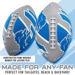 Franklin Sports NFL Detroit Lions Football - Youth Football - Mini 8.5" Rubber Ball - Perfect for Kids - Team Logos and Colors