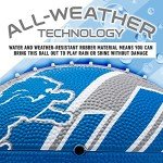 Franklin Sports NFL Detroit Lions Football - Youth Football - Mini 8.5" Rubber Ball - Perfect for Kids - Team Logos and Colors