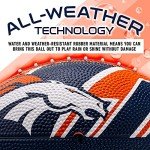 Franklin Sports NFL Denver Broncos Football - Youth Football - Mini 8.5" Rubber Ball - Perfect for Kids - Team Logos and Colors