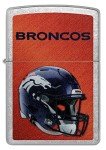 Zippo NFL Denver Broncos Helmet Street Chrome Pocket Lighter