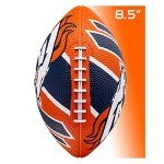 Franklin Sports NFL Denver Broncos Football - Youth Football - Mini 8.5" Rubber Ball - Perfect for Kids - Team Logos and Colors
