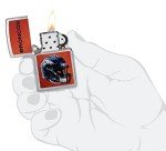 Zippo NFL Denver Broncos Helmet Street Chrome Pocket Lighter