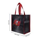 FOCO Tampa Bay Buccaneers NFL 4 Pack Reusable Shopping Bag