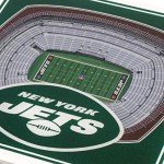 YouTheFan NFL New York Jets 3D StadiumViews Coasters , 4" x 4"