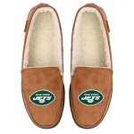 FOCO New York Jets NFL Mens Exclusive Beige Moccasin - Version 2 - L