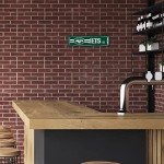 Rico Industries NFL New York Jets Home Décor Metal Street Sign (4" x 15") - Great for Home, Office, Bedroom, & Man Cave - Made,Silver