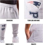Ultra Game NFL Men's Super Soft Game Day Jogger Sweatpants, New York Jets, Heather Gray, Large