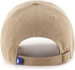47 MLB Khaki Primary Logo Clean Up Adjustable Strap Baseball Dad Hat Cap, Adult One Size Fits All - Los Angeles Dodgers - Khaki Black
