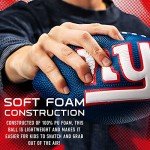 Franklin Sports NFL New York Giants Football - Kids Foam Football - Soft Junior Size 8.5" Ball with 3D Logos - Perfect for Gameday + Tailgates