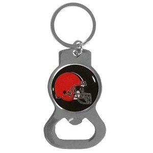 NFL Siskiyou Sports Fan Shop Cleveland Browns Bottle Opener Key Chain One Size Team Color , Black