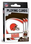 MasterPieces - NFL Playing Cards, Officially Licensed Cleveland Browns Football Deck, Family Games for Adults and Kids, Standard Index