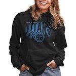 Junk Food Standard Spotlight Pullover Hoodie. Relaxed Unisex Fit, Tennessee Titans-Black, Large