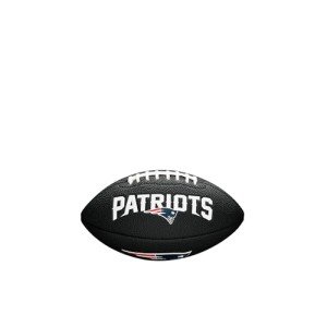 WILSON Sporting Goods NFL New England Patriots Team Logo Football , Black, Mini Size