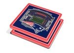 YouTheFan NFL New England Patriots 3D StadiumView Coasters - Gillette Stadium