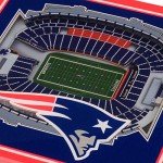YouTheFan NFL New England Patriots 3D StadiumView Coasters - Gillette Stadium