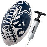 Franklin Sports NFL Dallas Cowboys Football - Youth Mini Football - 8.5" Junior Size Ball - SPACELACE Easy Grip Texture- Perfect for Kids