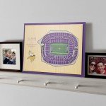 YouTheFan NFL 5-Layer 17 x 13 StadiumViews 3D Wall Art, Minnesota Vikings