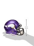 Riddell unisex adult Revolution NFL Minnesota Vikings Speed Mini Helmet, Team Color, One Size US