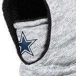 FOCO Dallas Cowboys NFL Heather Grey Big Logo Hooded Gaiter