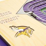 YouTheFan NFL 5-Layer 17 x 13 StadiumViews 3D Wall Art, Minnesota Vikings