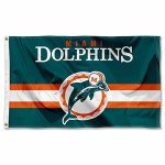 WinCraft Dolphins Throwback Vintage Retro 3x5 Banner Flag