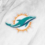 Northwest NFL Miami Dolphins UnisexAdult Silk Touch Bath Robe, Large/XLarge, Team Colors, One Size